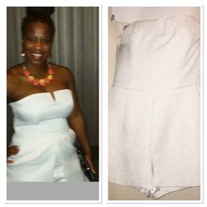 All white Romper in great condition.
